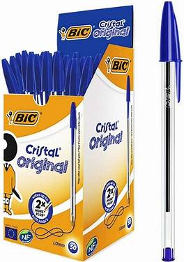 BIC Crystal Pen Box 25's